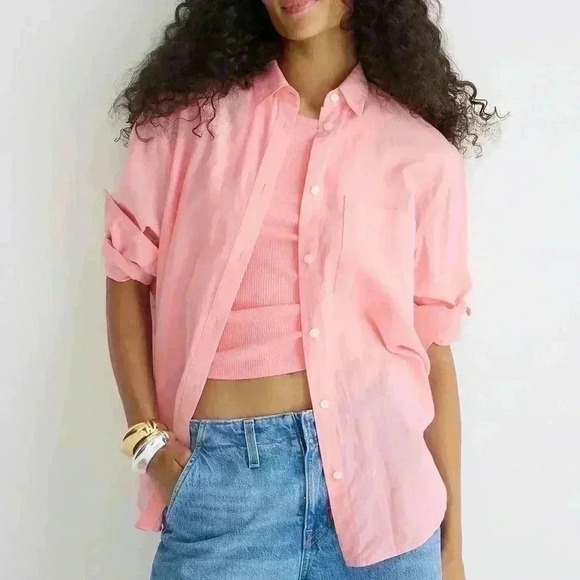 NWT J. CREW Garçon shirt in cotton voile | size 2 - Picture 2 of 2